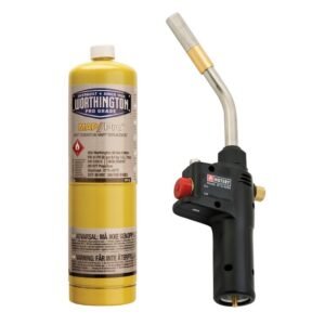 Professional gas torch - arm, stand and anti-twist nozzle
