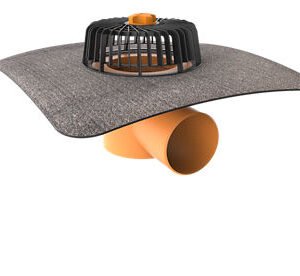 Terrace drain with bitumen skirt (SikaShield Balcony Gully)